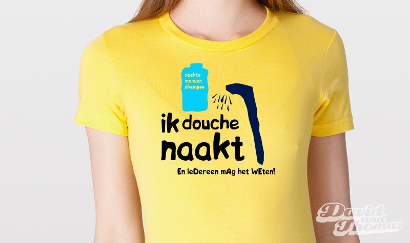 Ik douche naakt en...